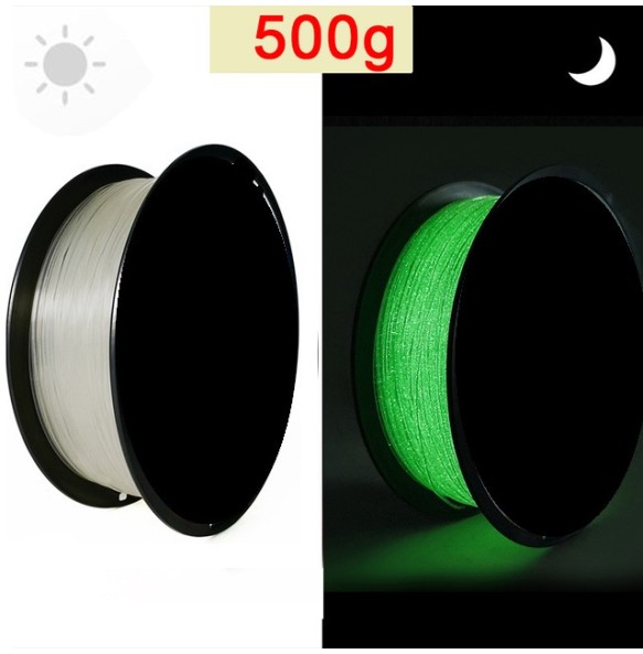 3D Filament PLA Glow In The Dark Luminous PLA 1kg 1.75mm Glowing Filament PLA Noctilucent 3D Printing Filaments Rainbow Filament