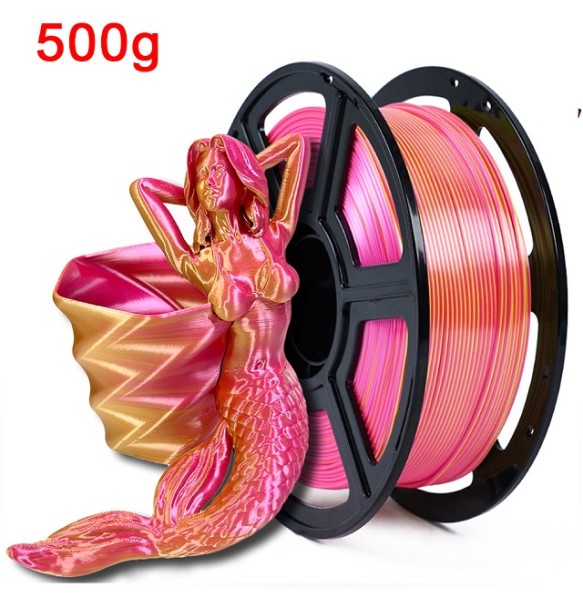 3D Filament Dual Color PLA 1kg 3D Printer Filament Silk PLA 1.75mm Two-tone 3D Printing Material Two Colors Sublimation Duotone