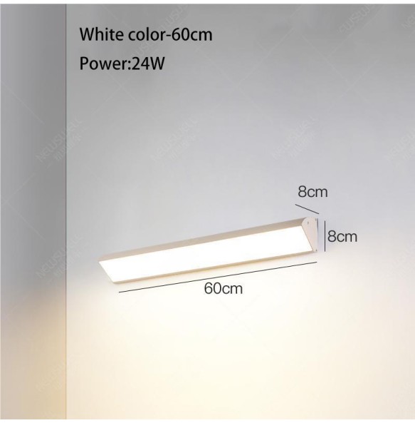 Led Waterproof Wall Lamp IP65 Outdoor Long Strip Exterior Line Light Garden Decoration External Wall Washer Lamps White Black