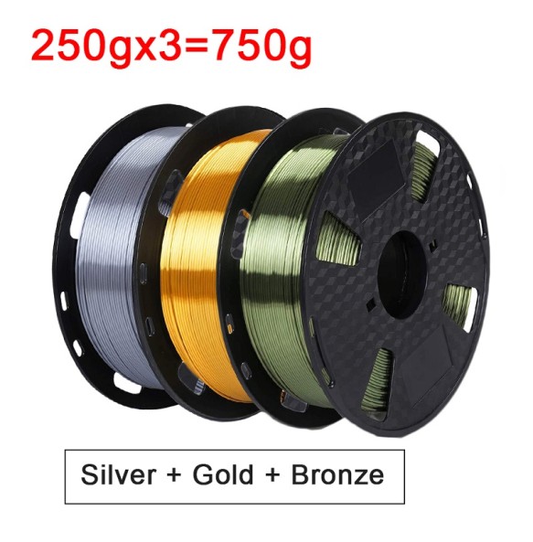 3D Filament Silk PLA 1kg 1.75mm Spool Wire 3D Printer Material 3D Print Filament PLA Rose Gold 3D Printing Plastic Material