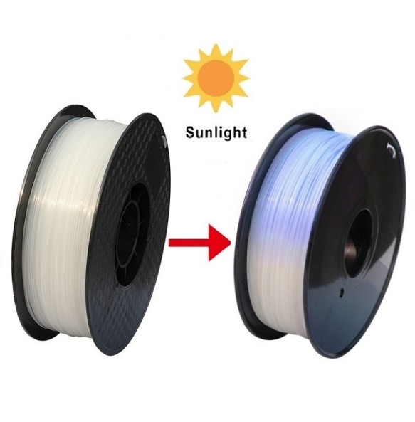 3D Printer Filament Change Color With Sunlight PLA 1.75mm 1kg 3D Printing Material Sublimation Plastic Filamento Color Change