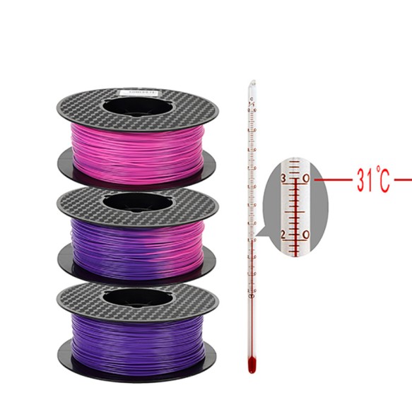 3D Printer PLA Filament 1.75mm Sublimation Filament Color Change with Temperature 1kg 250g 3D Printing Material 3D Pen Material