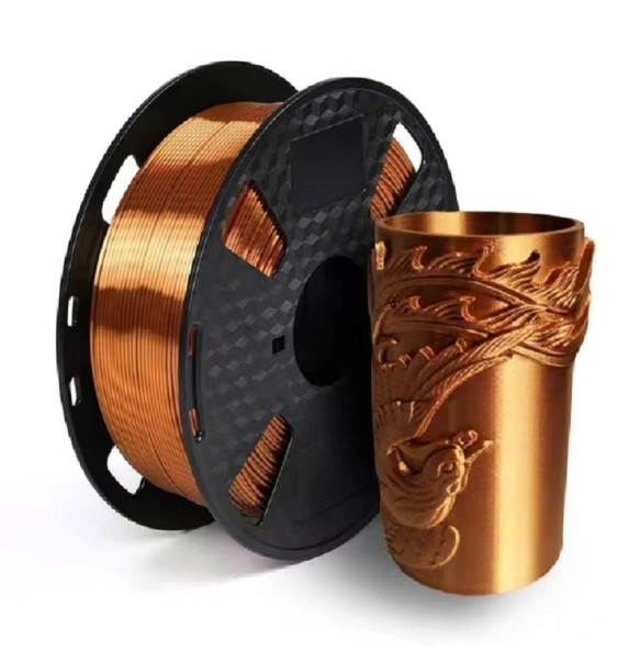 200G 3D Filament Silk PLA 1kg 1.75mm Spool Wire 3D Printer Silky Filament PLA 3D Printing Material Copper 3D Filamento Rose Gold