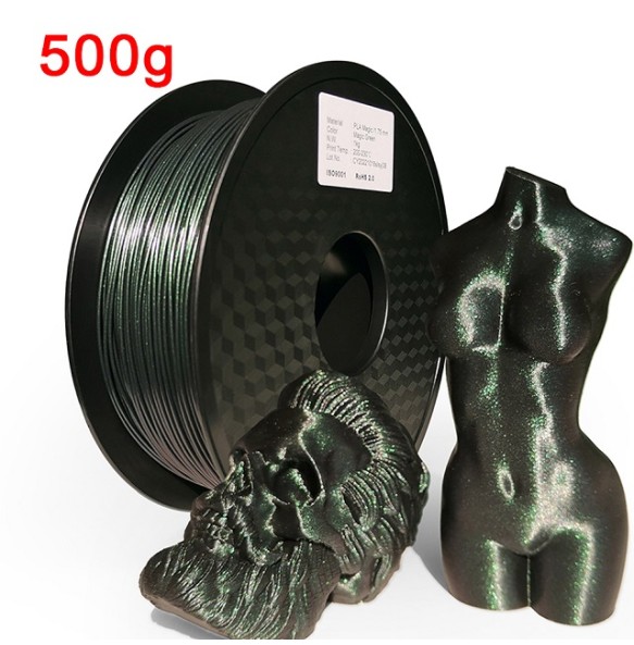 3D Printer Filament Glitter PLA 1KG 500G 250G Sublimation Filament Magic Shiny Plastic Material 1.75mm 3D Rainbow Filamento