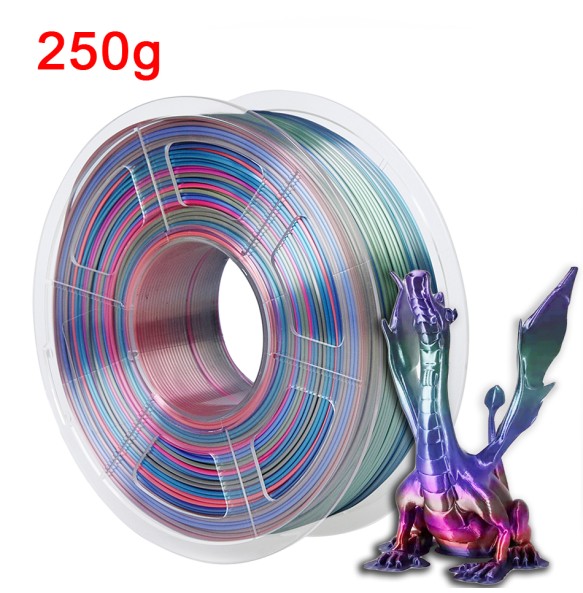 Gradient PLA Rainbow 3D Printer Filament 1kg Silk PLA 1.75mm Sublimation Universe Forest Candy Macaron Filaments for 3D Printing