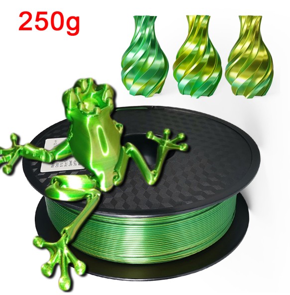 3D Printer Filament Two-tone PLA 1.75mm 250G Silk-like Material for 3D Printing Sublimation Products Dual Color Magic Filaments