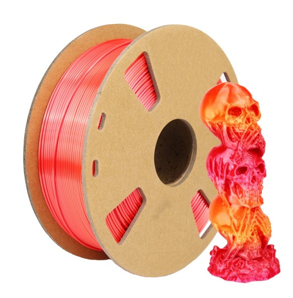 3D PLA Filament 1.75mm 3D Printer Filament Dual Color PLA 250G Rainbow Filament PLA Silk Tricolor Filamento impresora 3d