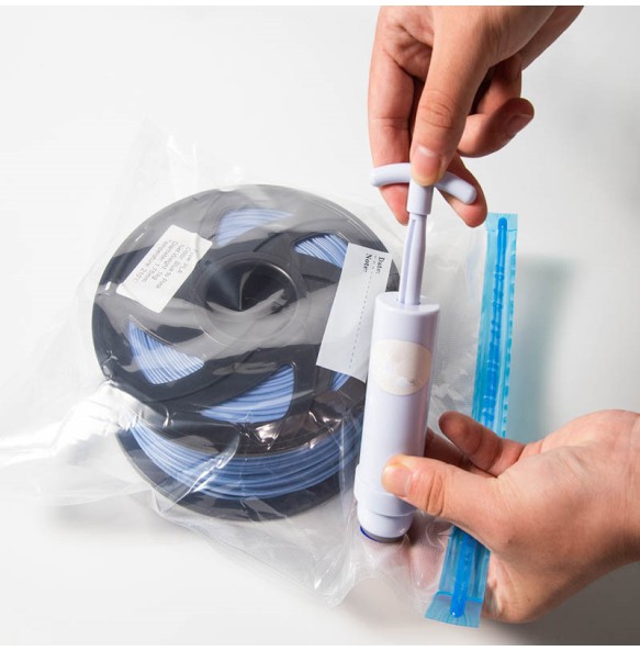 3D Printer Filament Vacuum Sealing Bags and Suction Pump Filament Storage Kit Keep Filament Dry Humidity Resistant Vacuum Set