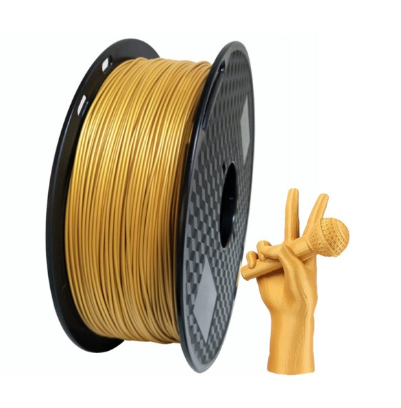 Gold Metal-like PLA 1.75mm 3D Printer Filament 1Kg/500g/250g Spool Metal Texture Golden Metallic PLA Printing Materials