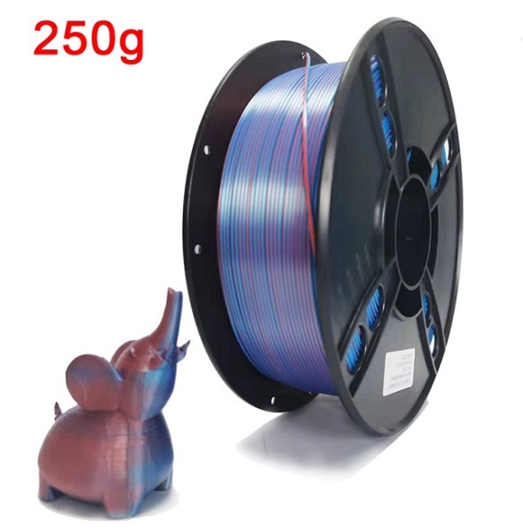 3D PLA Filament 1.75mm 3D Printer Filament Dual Color PLA 250G Rainbow Filament PLA Silk Tricolor Filamento impresora 3d