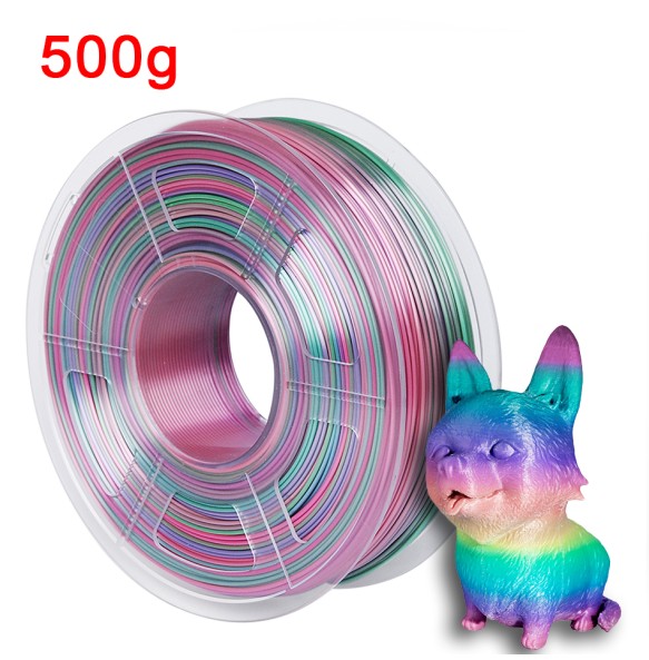 Gradient PLA Rainbow 3D Printer Filament 1kg Silk PLA 1.75mm Sublimation Universe Forest Candy Macaron Filaments for 3D Printing