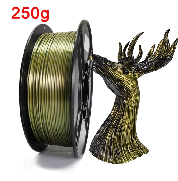 3D Printer Filament Two-tone PLA 1.75mm 250G Silk-like Material for 3D Printing Sublimation Products Dual Color Magic Filaments