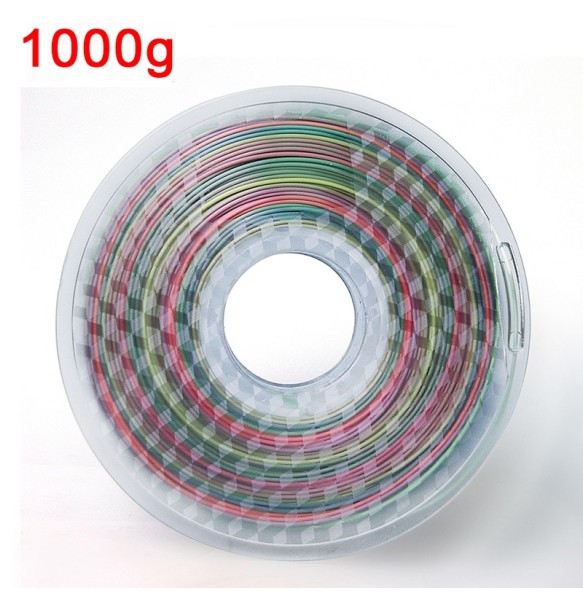 Rainbow Filament Silk PLA 1.75mm 1kg 3D Printer Filament Silky Luster 250g/500g Shiny 3D Pen Printing Materials Consumables