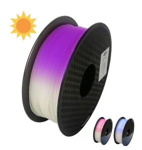 3D Printer Filament Change Color With Sunlight PLA 1.75mm 1kg 3D Printing Material Sublimation Plastic Filamento Color Change