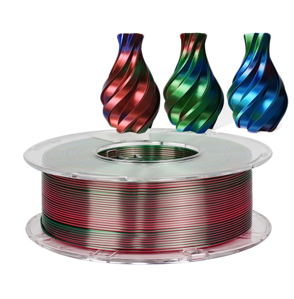 200G 3D Printer Filament Tricolor PLA 1.75mm 1kg Filament Silk 3D Material Sublimation PLA Multicolor Filamento Impresora 3D