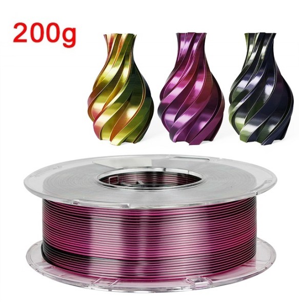 200G 3D Printer Filament Tricolor PLA 1.75mm 1kg Filament Silk 3D Material Sublimation PLA Multicolor Filamento Impresora 3D