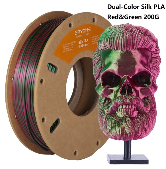 ERYONE 200g Dual/Tri Colors Silk PLA Filament For FDM 3D Printer 1.75mm ±0.03 High Quality New arrival Impresora 3D Printting