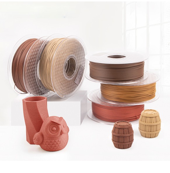 PLA+ Wood 3D Printer Filament Sublimation Wooden 3d Printing Material 1.75mm 1kg/500g/250g Rose Ebony Red Sandal Wood Filaments