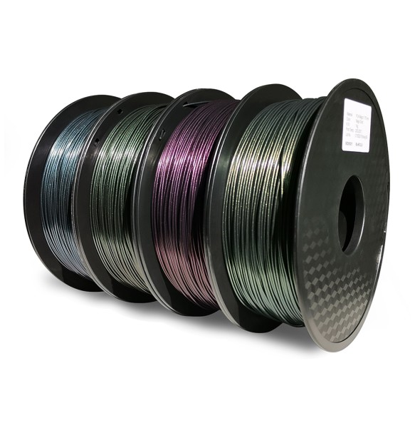 PLA Glitter 3D Printer Filament Metal-Like Sublimation Products Magic Shiny Material 1.75mm for 3D Printing DIY Supplies