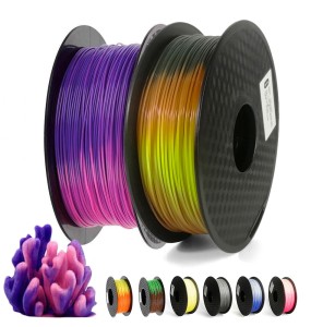 3D Printer PLA Filament 1.75mm Sublimation Filament Color Change with Temperature 1kg 250g 3D Printing Material 3D Pen Material