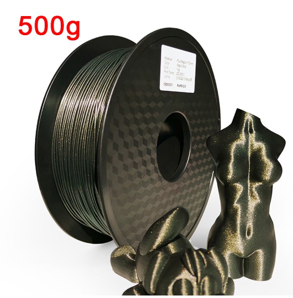 PLA Glitter 3D Printer Filament Metal-Like Sublimation Products Magic Shiny Material 1.75mm for 3D Printing DIY Supplies