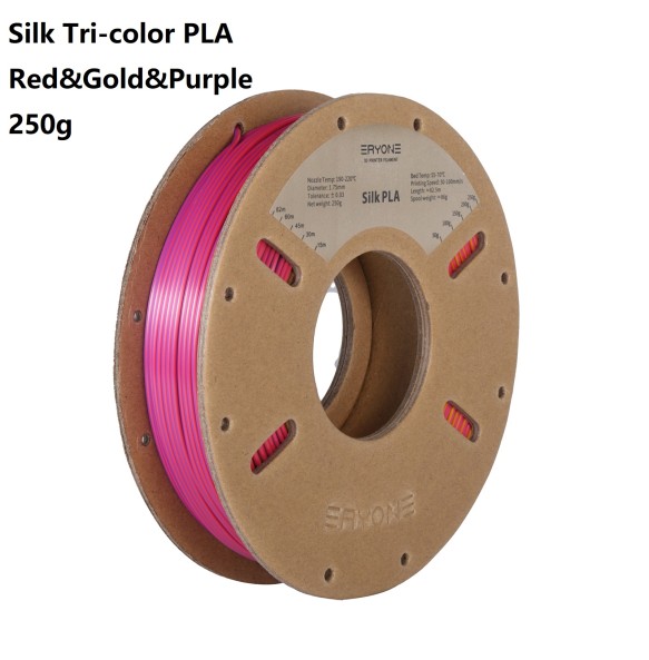 ERYONE 250G Silk Tri-Color PLA  Filament 1.75mm ± 0.03 For FDM 3D Printing New Arrival Fast Shipping