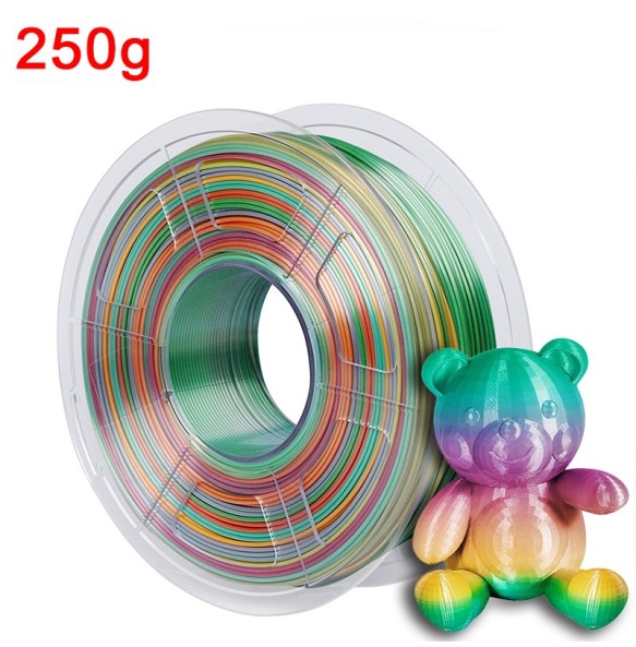 Rainboｗ Filament 1kg Silk PLA 1.75mm 3D Printer Filament Silky Luster 250g/500g Shiny 3D Pen Printing Materials Consumables