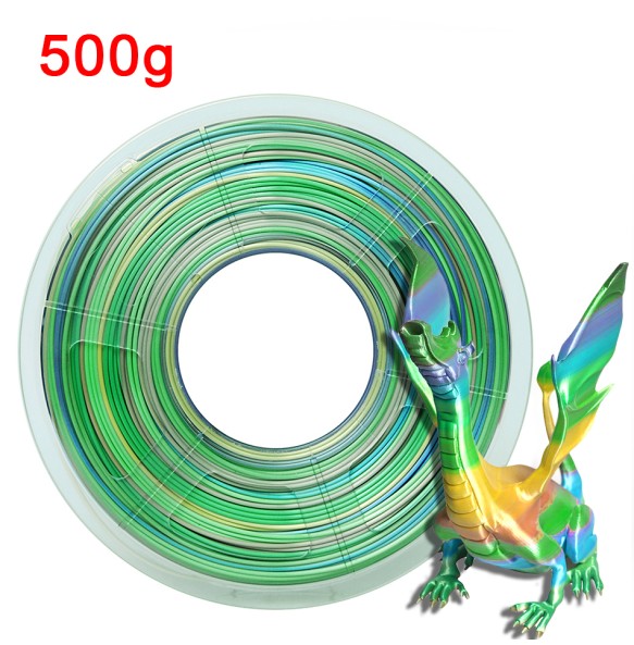 Gradient PLA Rainbow 3D Printer Filament 1kg Silk PLA 1.75mm Sublimation Universe Forest Candy Macaron Filaments for 3D Printing