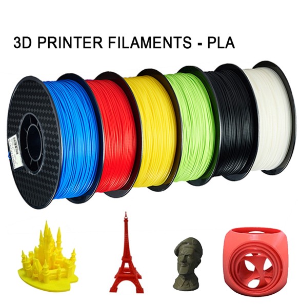 3D Printer Filament PLA 1Kg/500g/250g 1.75mm Diameter Eco-Frindly Smooth Finish 3D Printing Consumables Filaments 9 color choose