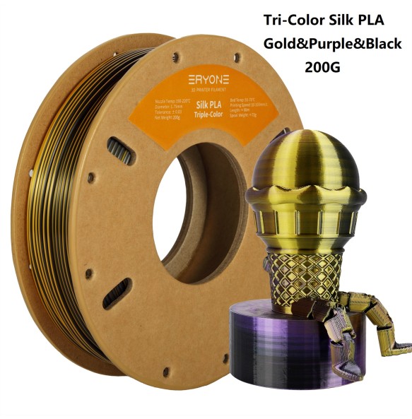 ERYONE 200g Dual/Tri Colors Silk PLA Filament For FDM 3D Printer 1.75mm ±0.03 High Quality New arrival Impresora 3D Printting