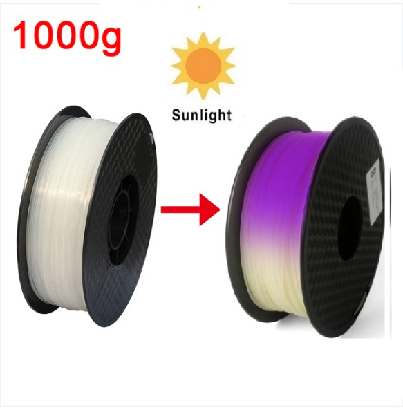 3D Printer PLA Filament Color Change With Sunlight 3D Filament PLA 250G/500G/1KG 3D Printing Material Sublimation Plastic Blue