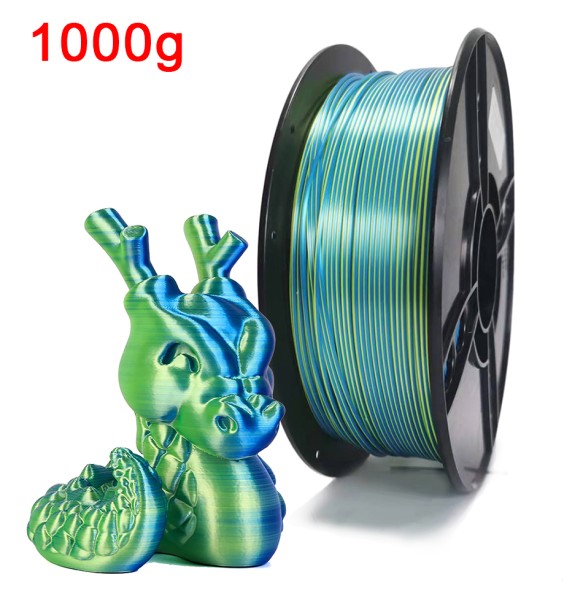 Dual Color PLA Filament for 3D Printer Two-tone 3D Printing Material 1.75mm Magic Two Colors Sublimation Duotone Silk Filaments