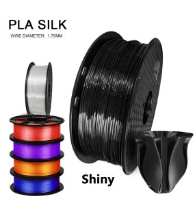 1.75mm Silk PLA Filament 3D Printer Shiny Materal 500G/250G Black Wihte Red Blue Sublimation Solid Silk-like 3D Printer Filament