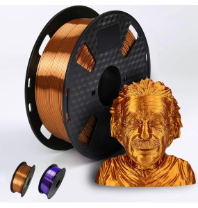 3D Printer Filament PLA 1.75mm 250g/500g/1KG Metallic Feel Shiny Silk 3D Printing Material Special sale Purple/ Copper Filament