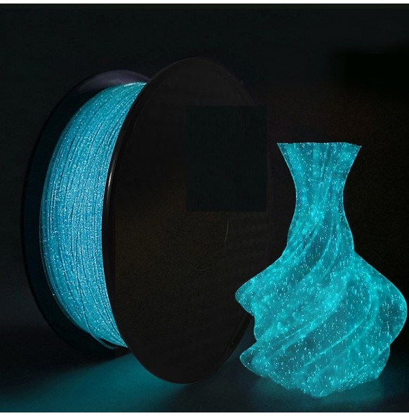 3D PLA Filament Glow In The Dark Luminous PLA 1kg 1.75mm Glowing Filament PLA Noctilucent 3D Printing Filament Rainbow Filamento