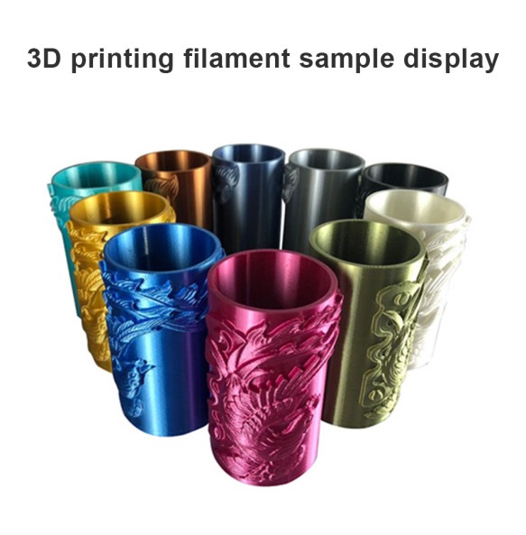 1.75mm Silk PLA Filament 3D Printer Shiny Materal 500G/250G Black Wihte Red Blue Sublimation Solid Silk-like 3D Printer Filament