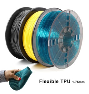 1.75mm Flexible TPU 3D Printing Filament No Bubble Non-toxic Sublimation 3D Printer Plastic Material TPU Filament 0.5KG/0.25KG