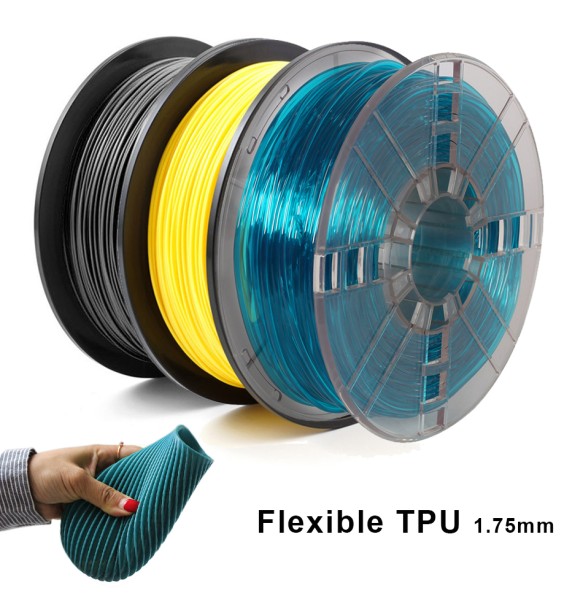 1.75mm Flexible TPU 3D Printing Filament No Bubble Non-toxic Sublimation 3D Printer Plastic Material TPU Filament 0.5KG/0.25KG