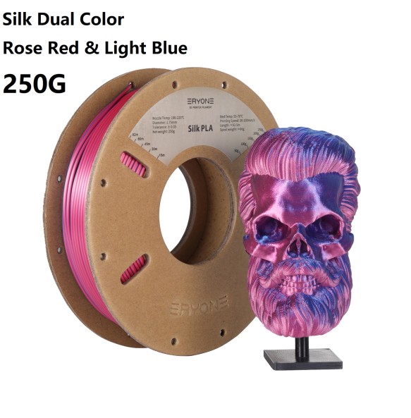 ERYONE 250G Silk Dual-Color PLA Filament 1.75mm ± 0.03 For FDM 3D Printing New Arrival Fast Shipping