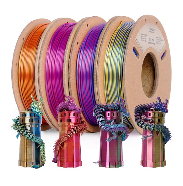 ERYONE 200g Tri Colors Silk PLA Filament For FDM 3D Printer 1.75mm ±0.03 High Quality New arrival Impresora 3D Printting