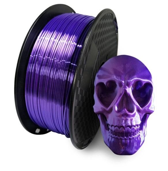 3D Printer Filament PLA 1.75mm 250g/500g/1KG Metallic Feel Shiny Silk 3D Printing Material Special sale Purple/ Copper Filament