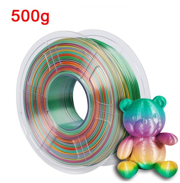 Gradient PLA Rainbow 3D Printer Filament 1kg Silk PLA 1.75mm Sublimation Universe Forest Candy Macaron Filaments for 3D Printing