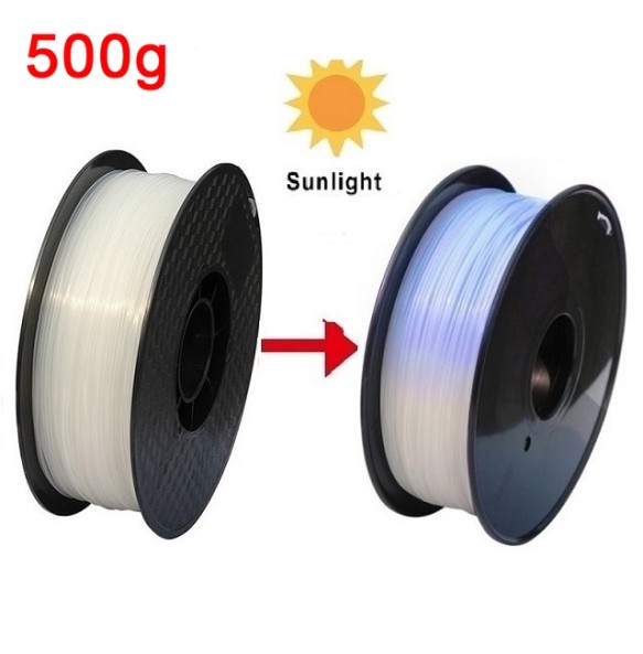 3D Printer PLA Filament Color Change With Sunlight 3D Filament PLA 250G/500G/1KG 3D Printing Material Sublimation Plastic Blue