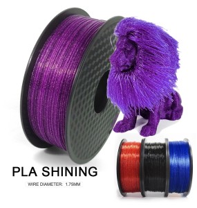 PLA Crystal Filaments 1.75 mm 1Kg /500g / 250g 3D Printer Filament Sparkle Shining 3D Printing Material Glittering PLA Filaments