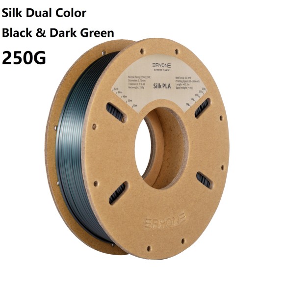 ERYONE 250G Silk Dual-Color PLA Filament 1.75mm ± 0.03 For FDM 3D Printing New Arrival Fast Shipping