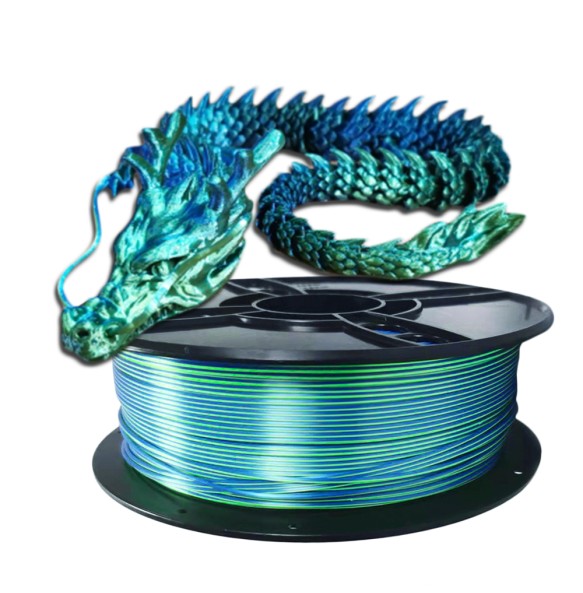 3D Printer Filament Two-tone PLA 1.75mm 250G Silk-like Material for 3D Printing Sublimation Products Dual Color Magic Filaments