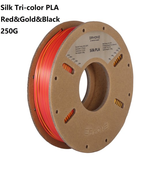 ERYONE 250G Silk Tri-Color PLA  Filament 1.75mm ± 0.03 For FDM 3D Printing New Arrival Fast Shipping