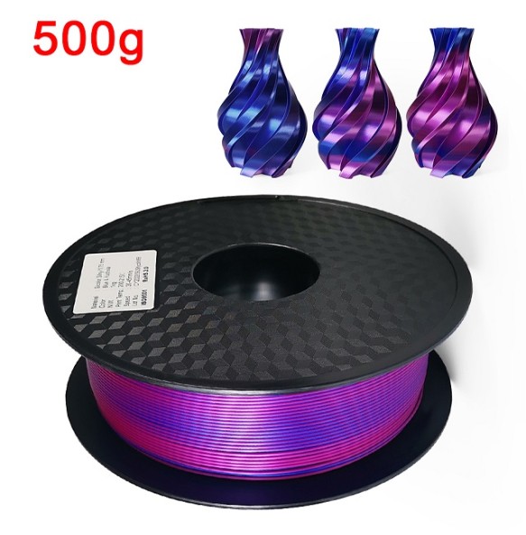 3D Printer Dual Color Filament PLA 1kg Silk Filament 1.75mm Two-tone 3D Printing Material Two Color Filament Sublimation Duotone