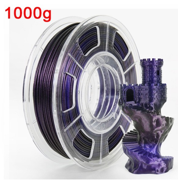 3D Printer Filament Glitter PLA 1KG 500G 250G Sublimation Filament Magic Shiny Plastic Material 1.75mm 3D Rainbow Filamento