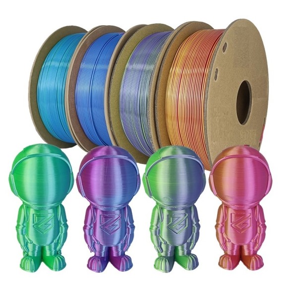 200G Filament Dual Color PLA 1kg 3D Pinter PLA Silk Filament 1.75mm 3D Printing Material Two Color Filamento PLA Sublimation